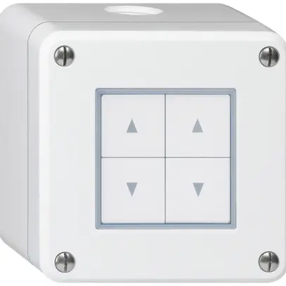Contact pour stores AP robusto IP55 blanc avec 4 touches de fonction 