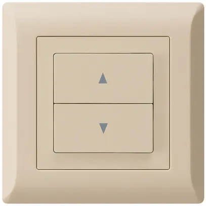 Pulsante per tapparelle INC kallysto.line con 2 tasti di comando beige 