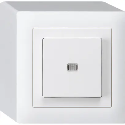 Pulsante luminoso AP kallysto AR/1L bianco 