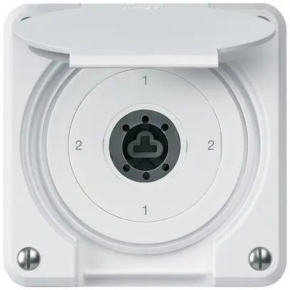 Interruttore a chiave INC robusto IP55 copertura senza cilindro S3/1P bi combi 
