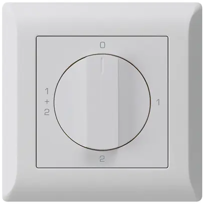 Interruttore rotativo INC kallysto.line 1/1L grigio chiaro con manopola 