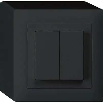 Interruttore AP kallysto 3/1L+AR/1L nero 