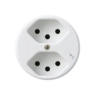Inserto per presa INC basico 2×tipo 13S bianco 