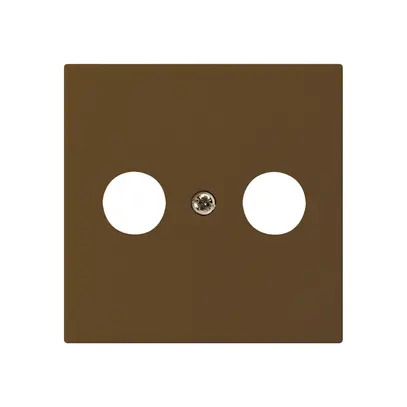Plaque frontale kallysto brun pour R/TV 60×60mm 