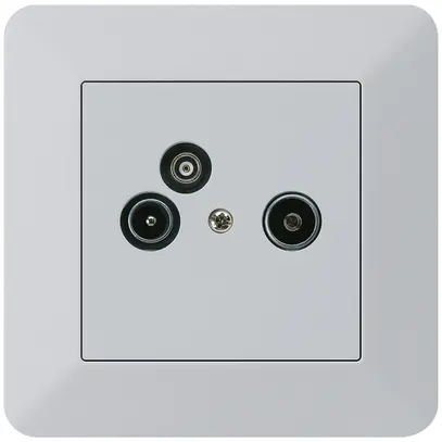 Prise pour antenne ENC R/TV/données kallysto.trend 2GHz 10.5db gris clair 