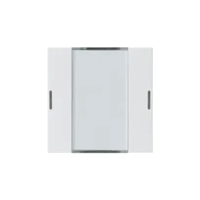 Frontset Hager kallysto LED 2×KNX systemlink/easylink weiss 