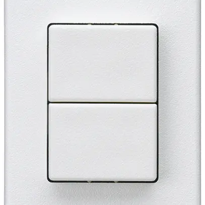 Interruttore a pulsante 2× INS Hager FLF 10A/250V 1/1L bianco 
