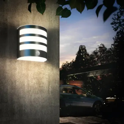 Applique LED CALGARY PIR 3.5W, 2700K, 320lm, IP44, alu 