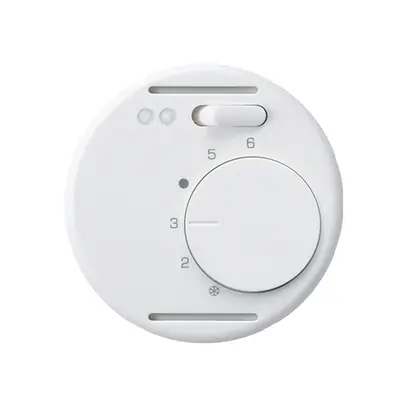 Inserto per termostato ambiente INC basico bianco per riscaldamento pavimento 