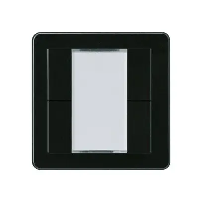 Pulsante Hager basico A KNX quadruplo nero 