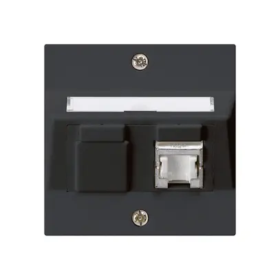 Prise ENC kallysto A cat.6 1RJ45/s noir 