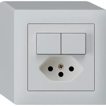 Combinazione AP 3/1P+A-R+T13 grigio chiaro kallysto 