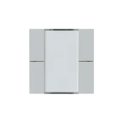Kit frontale Hager kallysto 4×KNX systemlink/easylink grigio chiaro 