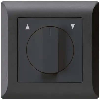 Interruttore/tasto rotativo INC per tapparella KLI nero 