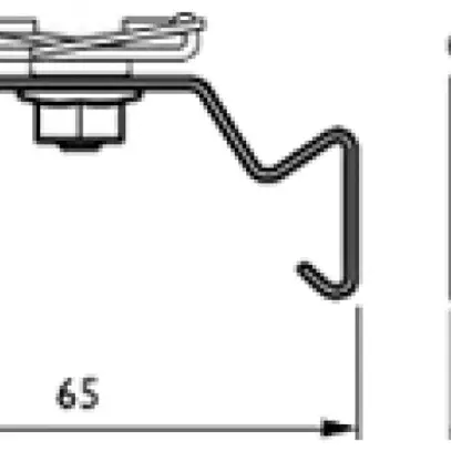 Aufhänger LL500Z PB WH für Profil Maxos Fusion, weiss 