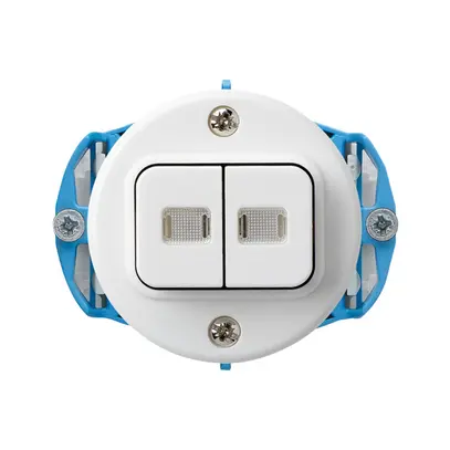 Einsatz zu UP-Leuchttaster basico 2L WW/1L weiss 
