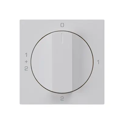 Kit frontal pour interrupteur rotatif S1 60×60mm kallysto 0-1-1+2-2 gris clair 