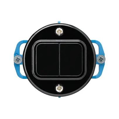 Inserto per interruttore INC basico 3/1L+A-R/1L nero 