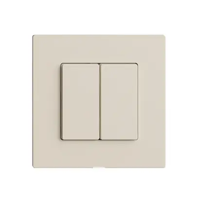 Interruttore 2K/2T Edue Wiser crema 