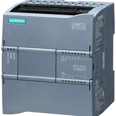 Unità base PLC Siemens SIMATIC S7-1200 CPU 1211C DC/DC/DC 24V 