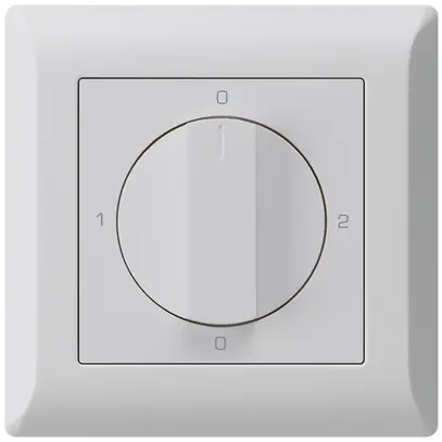 Interruttore rotativo INC kallysto.line 2/1L grigio chiaro con manopola 