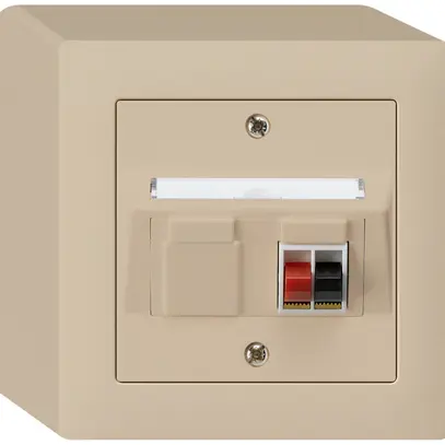 Prise AP audio kallysto 1×beige borne à étrier pour 1 haut-parleur 