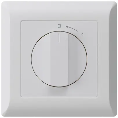 Contatto rotativo INC 0<1/1L grigio chiaro kallysto.line con manopola 