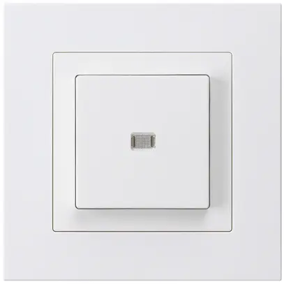 Interruttore pulsante luminoso INC kallysto.pro 6/1P bianco 