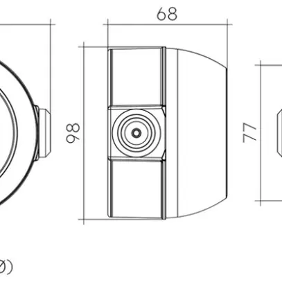 Scatola AP ACU 032 IP66 WH per DALI-MSensor G3 SFI 30 PIR 10DPI Ø98×68mm bianco 