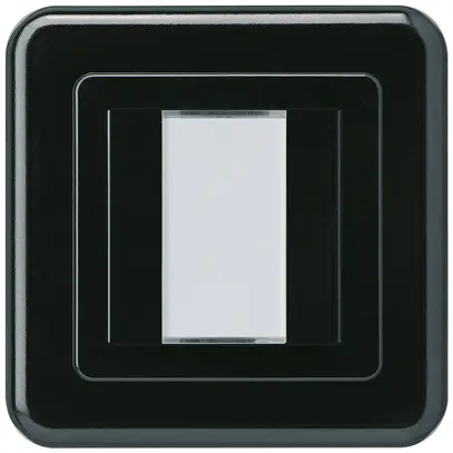 Poussoir ENC Hager basico C KNX double noir 