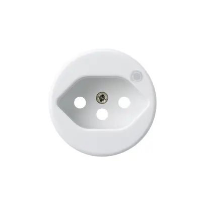Disque frontal pour prise Hager basico 1×type 13 illuminé H blanc 