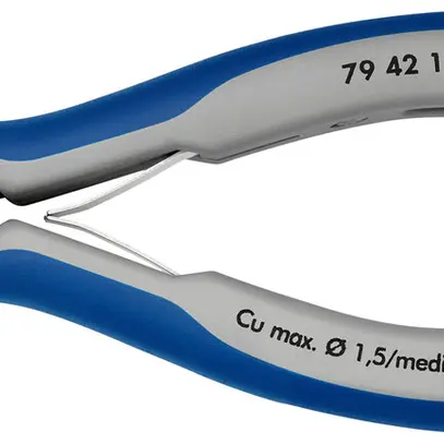 Pince coupante de coté KNIPEX 125mm, 64HRC, Ø0.1…1.5mm/Ø0.8mm 