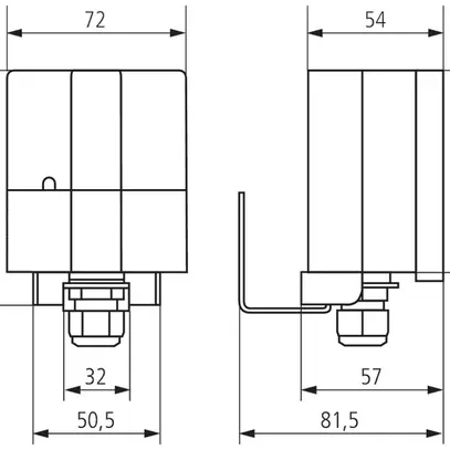 Combinazione con sensore AP KNX LUNA Theben 