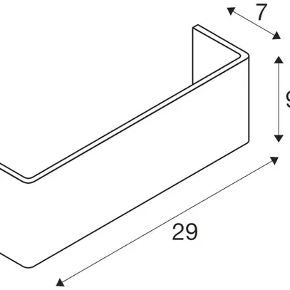 Paralume SLV MANA 29, alluminio, bianco 