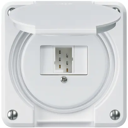 UP-Anschlussdose robusto IP55 weiss 1×TT83 