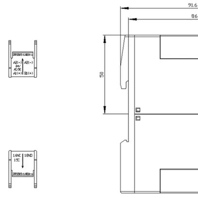 Relais temporisé Siemens SIRIUS 3RP25 24VUC 1C 2 fonctions bornes à vis 
