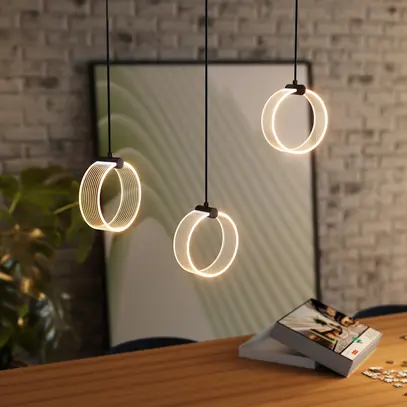 LED-Pendelleuchte LEDVANCE Decor Circle 20W 1300lm 865 Ø160m×660mm schwarz 