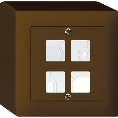 Kit frontale AP kallysto Q per 4 moduli marrone 