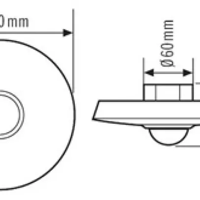 Rilevatore di presenza INC ESYLUX PD 360i/8, bianco 