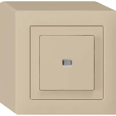 Contact à poussoir lumineux AP kallysto AR/2L beige 