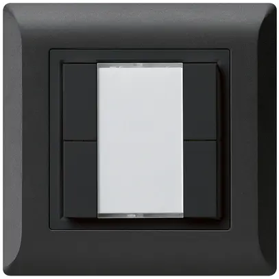 Poussoir multifonction AP kallysto.line KNX RF 4×  noir 