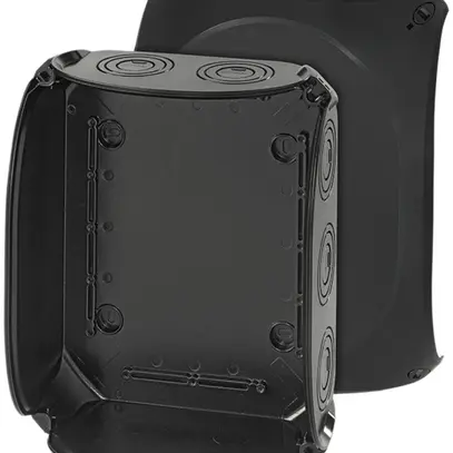 Boîte de dérivation AP Hensel KF B 25mm² sans bornes noir 