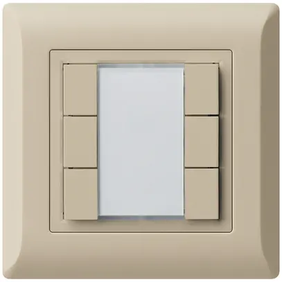 Poussoir multifonction AP kallysto.line KNX RF 6×  beige 