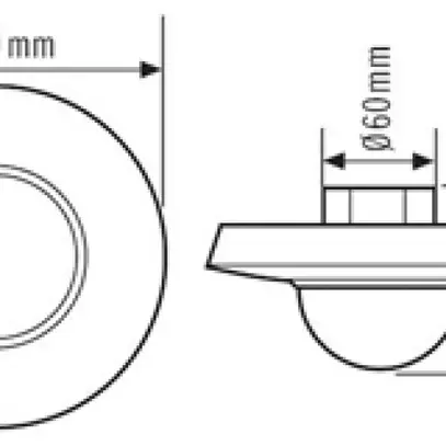 Rilevatore di presenza AP ESYLUX PD 360i/24, bianco 
