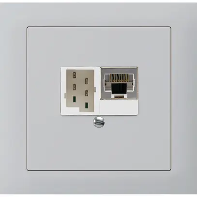 Scatola INS kallysto 1×RJ45s+1×TT83 grigio chiaro 