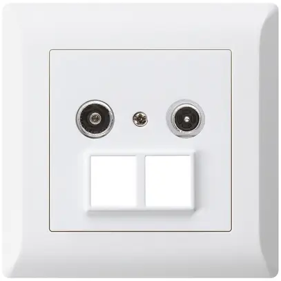 Prise multimédia ENC kallysto.line R/TV 23dB 2GHz blanc 
