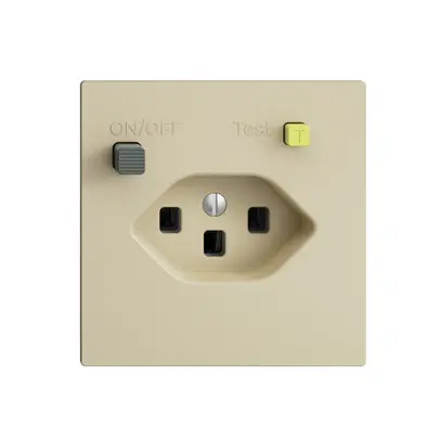 Prise ENC EDIZIOdue T23 FI 30mA F, vanille 