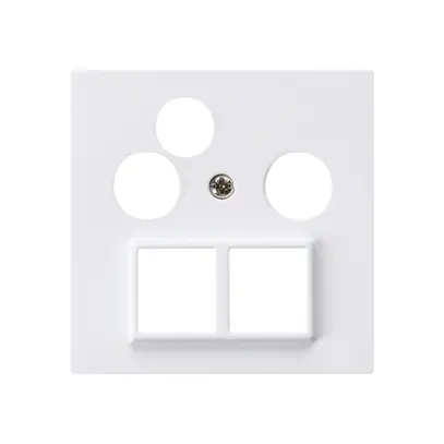 Plaque frontale HMS kallysto pour R/TV-données blanc 