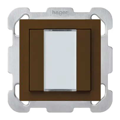 Poussoir ENC kallysto B KNX 2× s/e-link brun 
