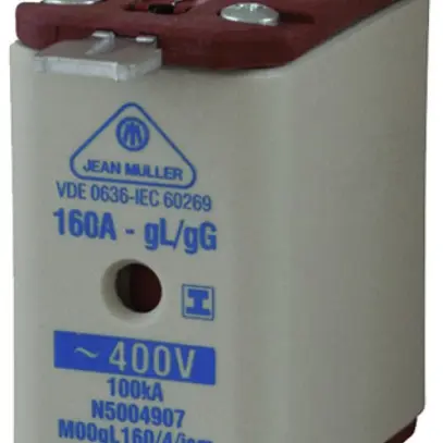 Fusible HPC DIN-00 400V/125A gL/gG verrous de saisie isol. 